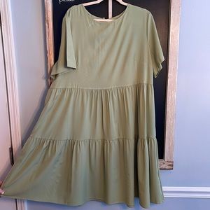 Olive green womens dress- size womens 2X